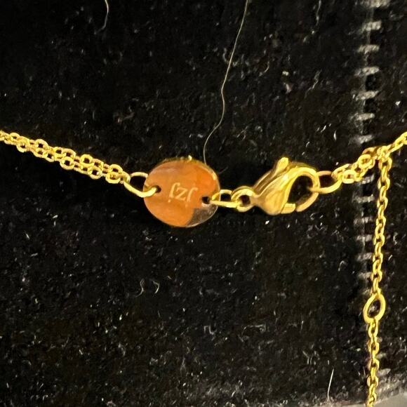 Jennifer Zeuner Jewelry JZJ Gold Tone Double Chain Star Delicate Necklace - Picture 4 of 4